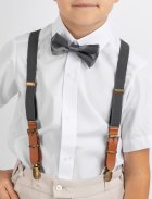 bretelles enfant ceinture habillée gris anthracite