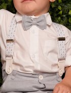 bretelles enfant ceinture habillée blanc