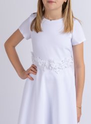 robe aube communion blanc