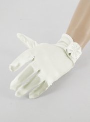 gants fille ivoire - ecru