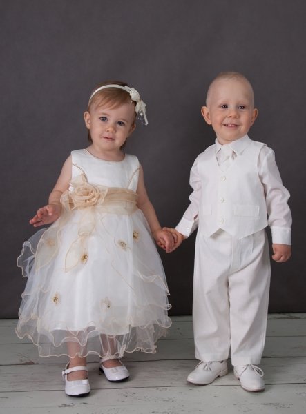 tenue de garçon d'honneur blanche pour bébé ou petit garçon