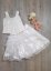 robe cérémonie mariage fille blanche avec bustier