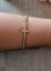 bracelet croix strass or