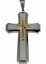 croix et chapelet gris argent