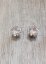 boucle d'oreille strass aimant or