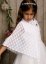 Cape crochet blanche bébé et fille baptême communion