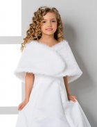 boléro, gilet, veste cérémonie fille blanc