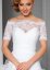 top dentelle manriage manches courtes pour robe de mariée blanche