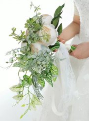 bouquet de mariée artificiel ivoire - ecru