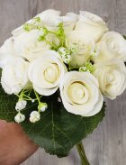 bouquet de mariée artificiel ivoire - ecru