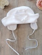 bonnet chapeau baptême blanc