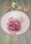 Chapeau mariage femme fleur tissu rose