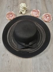 chapeaux de cérémonie femme noir
