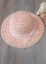 chapeau cérémonie fille dentelle rose saumon