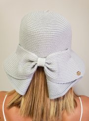 chapeaux de cérémonie femme gris