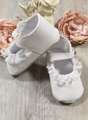 chaussures baptême fille blanc