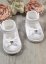 Chaussures baptême bébé fille mariage satin strass