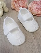 chaussures baptême fille blanc