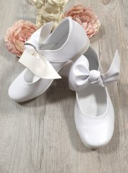 mariage blanc nuptiale chaussures vernies la première communion Chaussures filles demoiselle d'honneur 