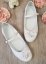 Chaussures ballerine lanière pour mariage ou communion fleur et perles