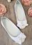 Chaussures ballerines mariage ou communion noeud