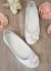 Chaussures ballerines mariage ou communion fleurs et perles