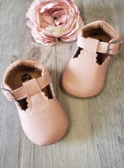 chaussures baptême fille rose