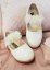 Chaussures de cérémonie fleuries petite fille ivoire