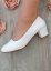 chaussures mariage blanches confortable talon bloc