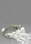 couronne de fleurs pour mariage ou communion fleurs blanches et feuillage vert thème champêtre