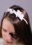 coiffure mariage communion enfant - serre tête fleurs blanche