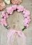 Couronne de fleurs cérémonie enfant mariage rose champêtre
