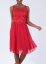 Robe cocktail femme rouge