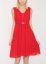 robe mariage femme rouge coupe courte