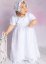 robe baptême dentelle longue blanche avec béguin style rétro vintage
