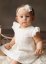 Robe cérémonie bébé fille vintage effet crochet