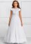 Robe de cérémonie fille collection Luxe modèle Daniella blanche mariage baptême communion