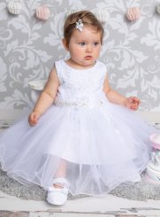 robe bébé 0 - 3 ans blanc