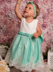 robe bébé 0 - 3 ans vert clair