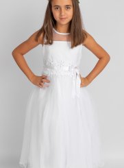 robe de communion blanc