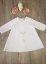Robe de Baptême hiver blanche en polaire " bébé et Colombe"