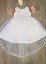 Robe de baptême fille style princesse avec traine