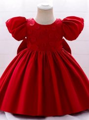 robe fille 2 - 16 ans rouge