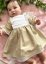 robe lin beige bébé fille