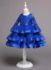 robe fille 2 - 16 ans bleu roy