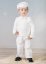 costume blanc baptême bébé garçon avec pull