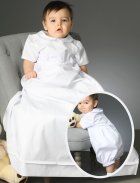 costume de baptême blanc