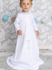 robe de baptême blanc