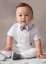 Costume baptême blanc pour bébé garçon