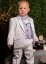 Costume baptême bébé garçon blanc et bleu